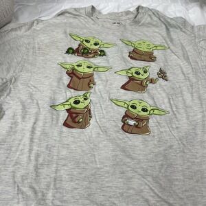 MAD Engine Star Wars Grogu - Baby Yoda Cut Off T-Shirt Large XL